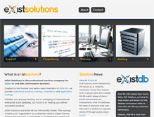 Tablet Screenshot of existsolutions.com